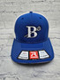 Brookville Blue Devils | Fitted Hat | Richardson 172 | Royal/White | Brookville B | Full Front | White w/Black Outline
