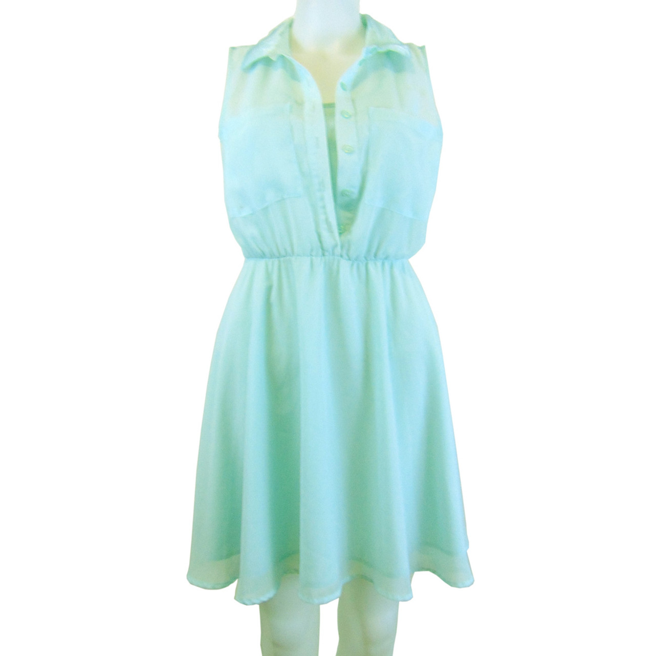 h&m mint dress