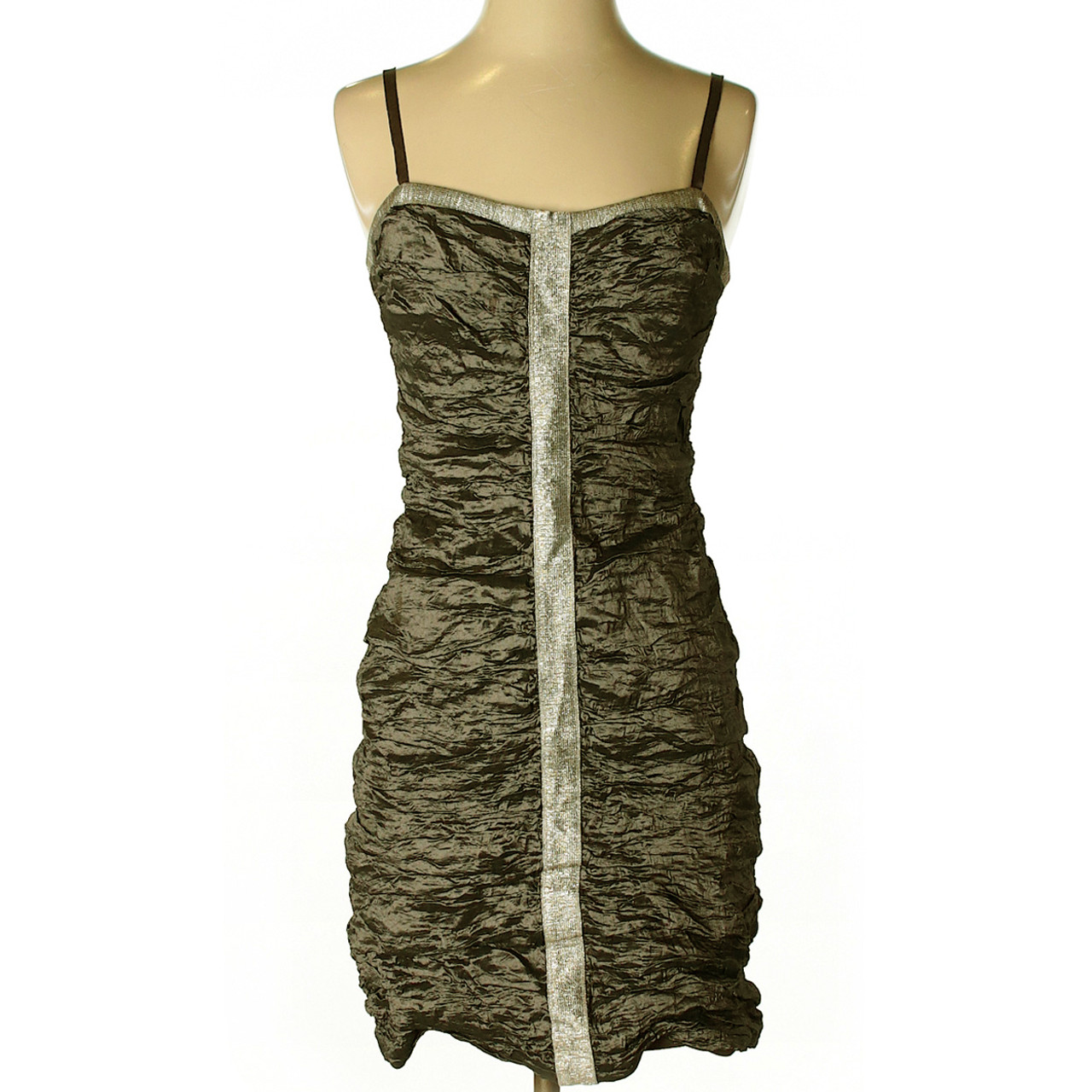 BCBGMAXAZRIA Ruched Dress Onestop Thriftshop Discount Boutique