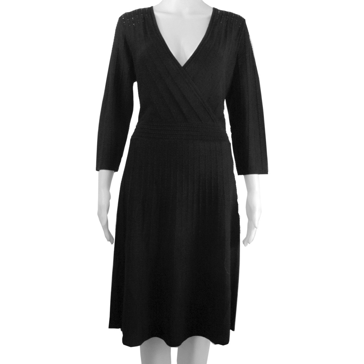 Nine West Black Pleated Dress | Designer Clothing at Onestop-thriftshop