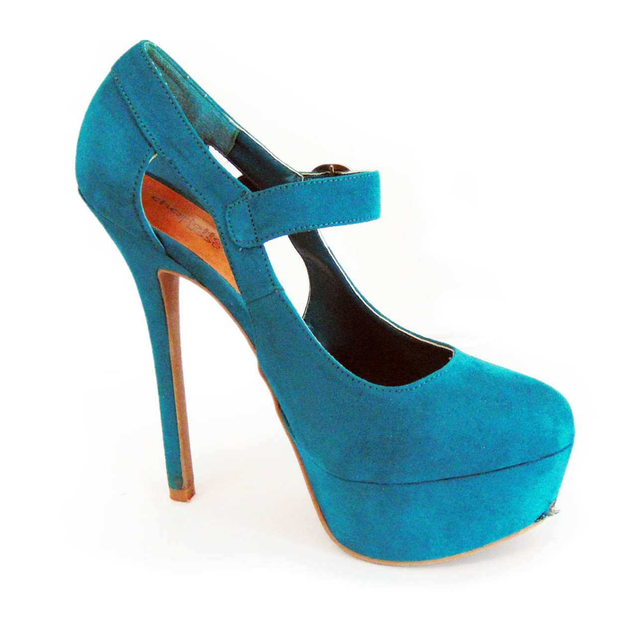 turquoise stiletto heels