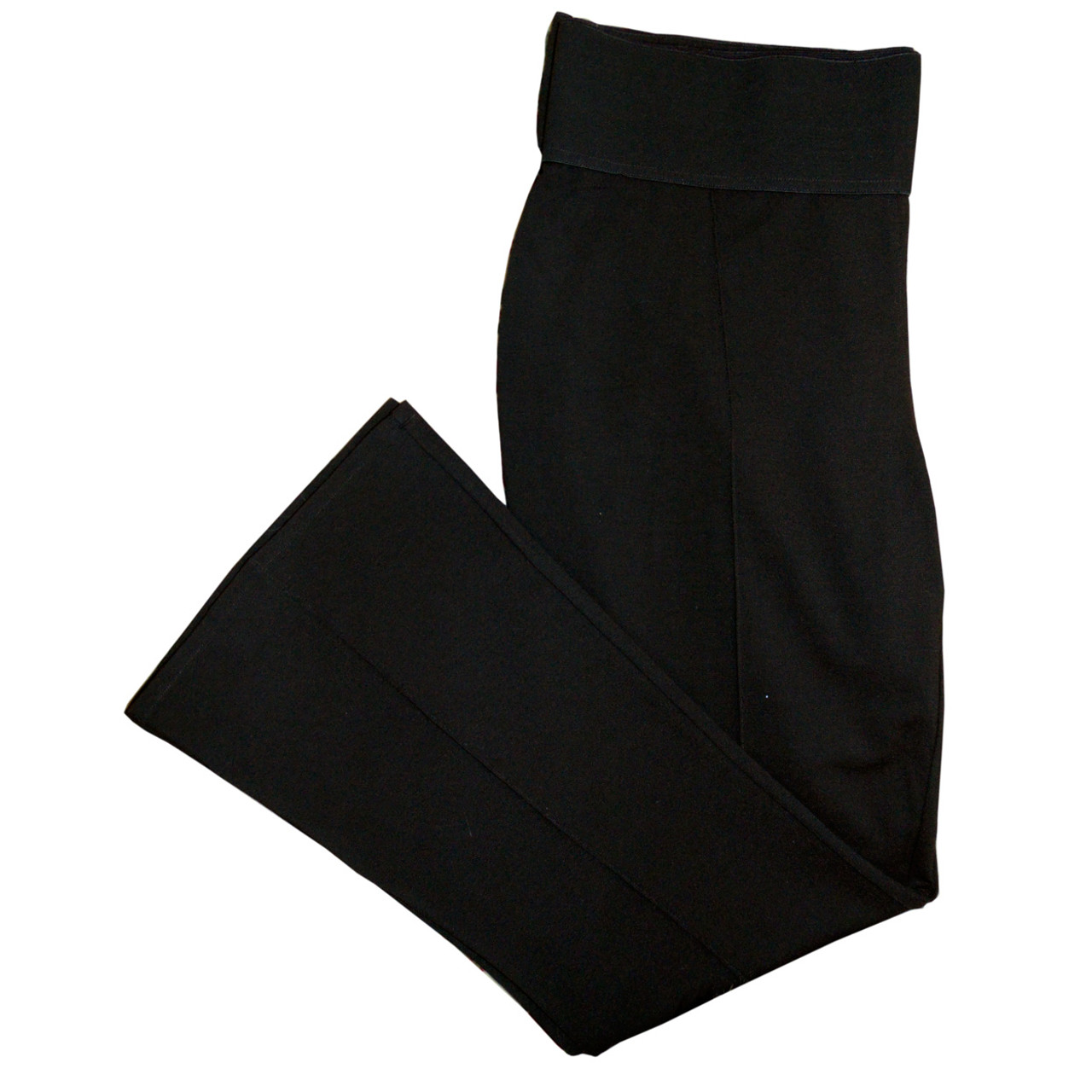 DG2 Diane Gilman Brown Stretch Pants with Wide Waist Band