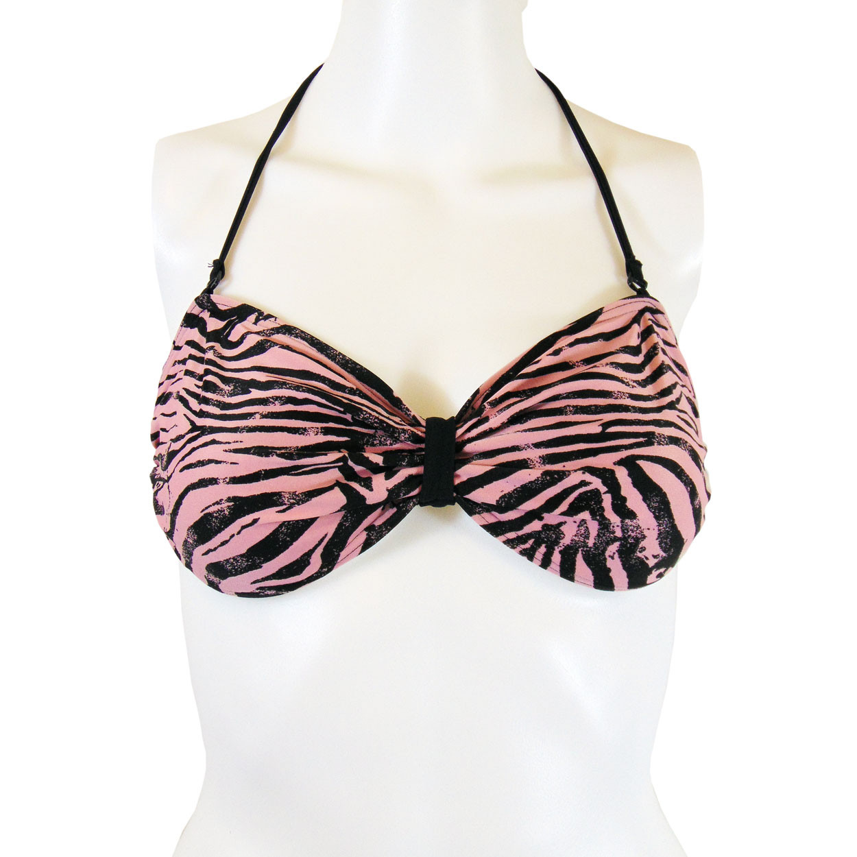 pink animal print bikini