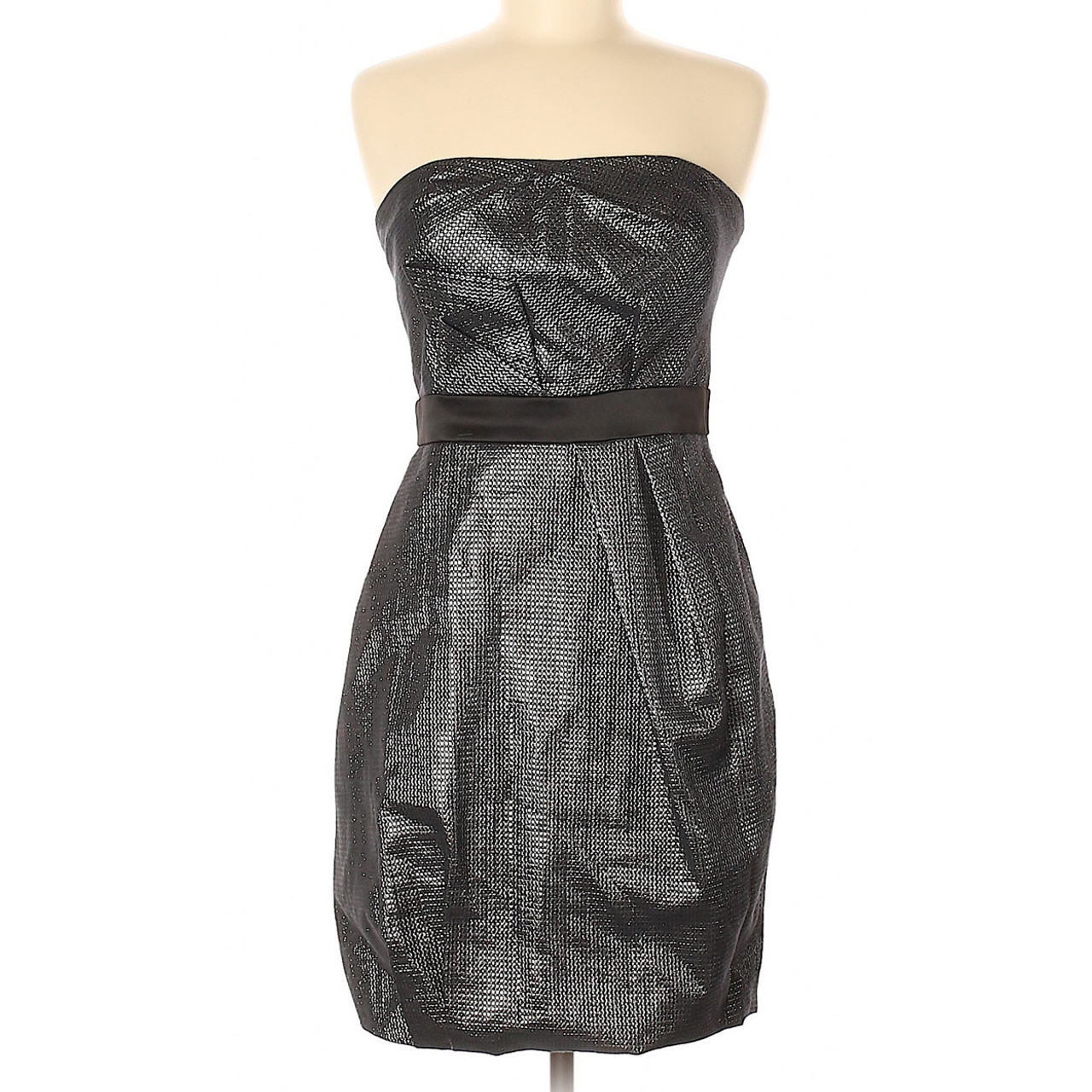 Max and Cleo Black Shiny Cocktail Dress Size 8 (NEW)