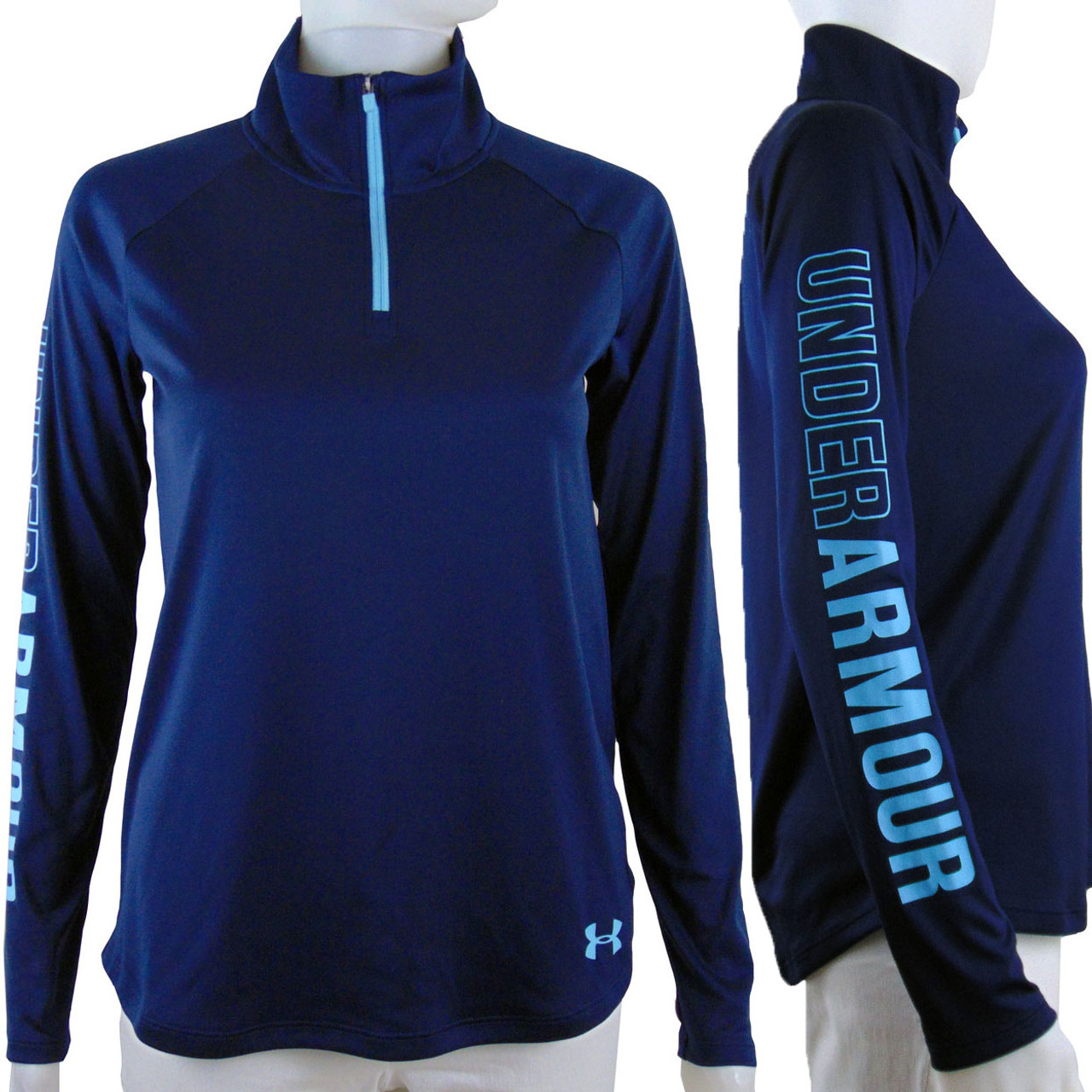 navy blue under armour jacket