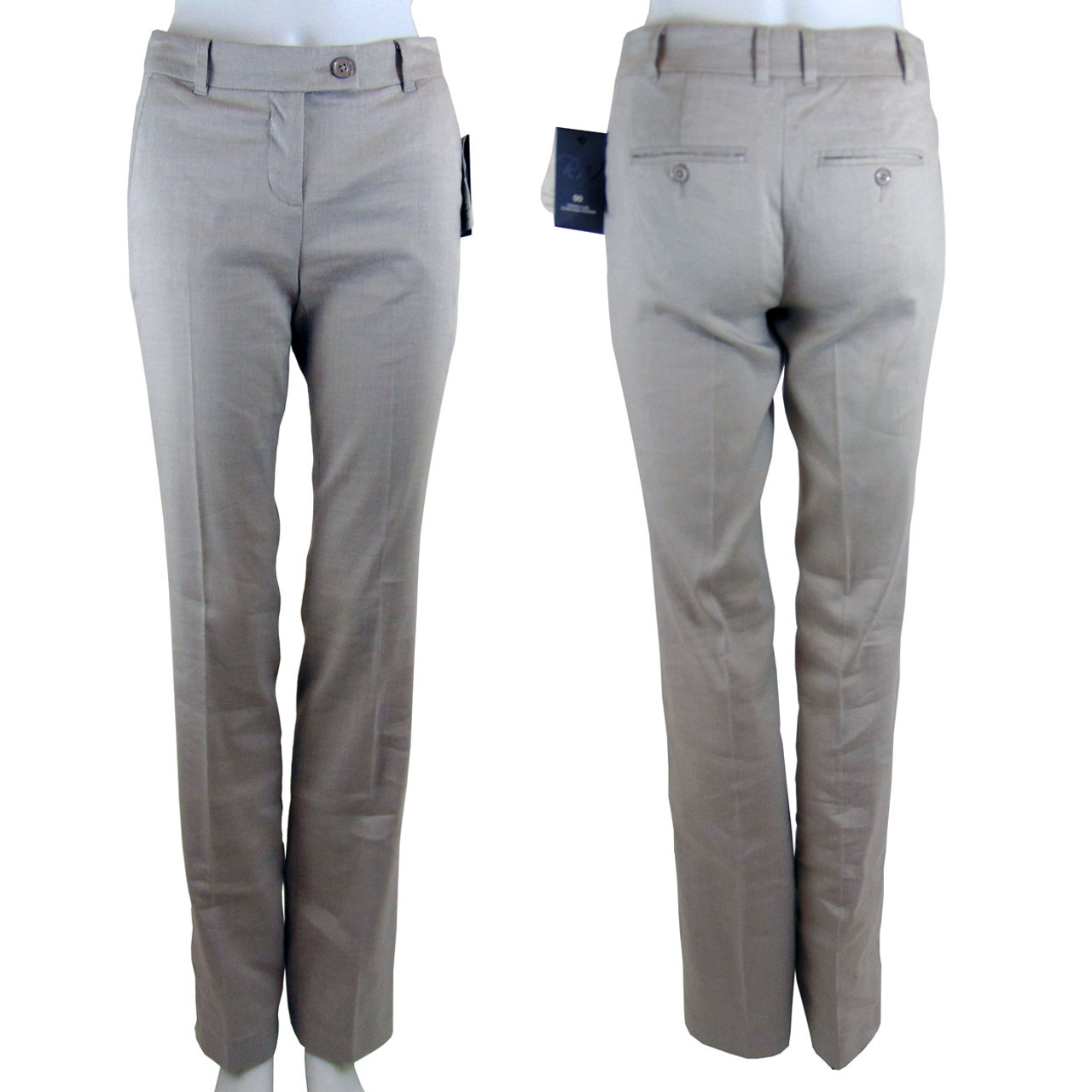 RW&Co Modern Flare Gray Dress Pants