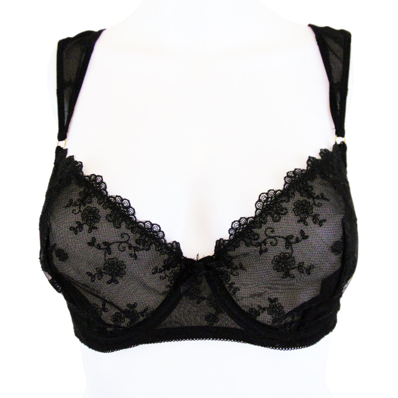 BLUSH Black Lace and Mesh Underwire Bra - Size 34DD  Onestop-Thriftshop  Consignment and Discount Bouitique