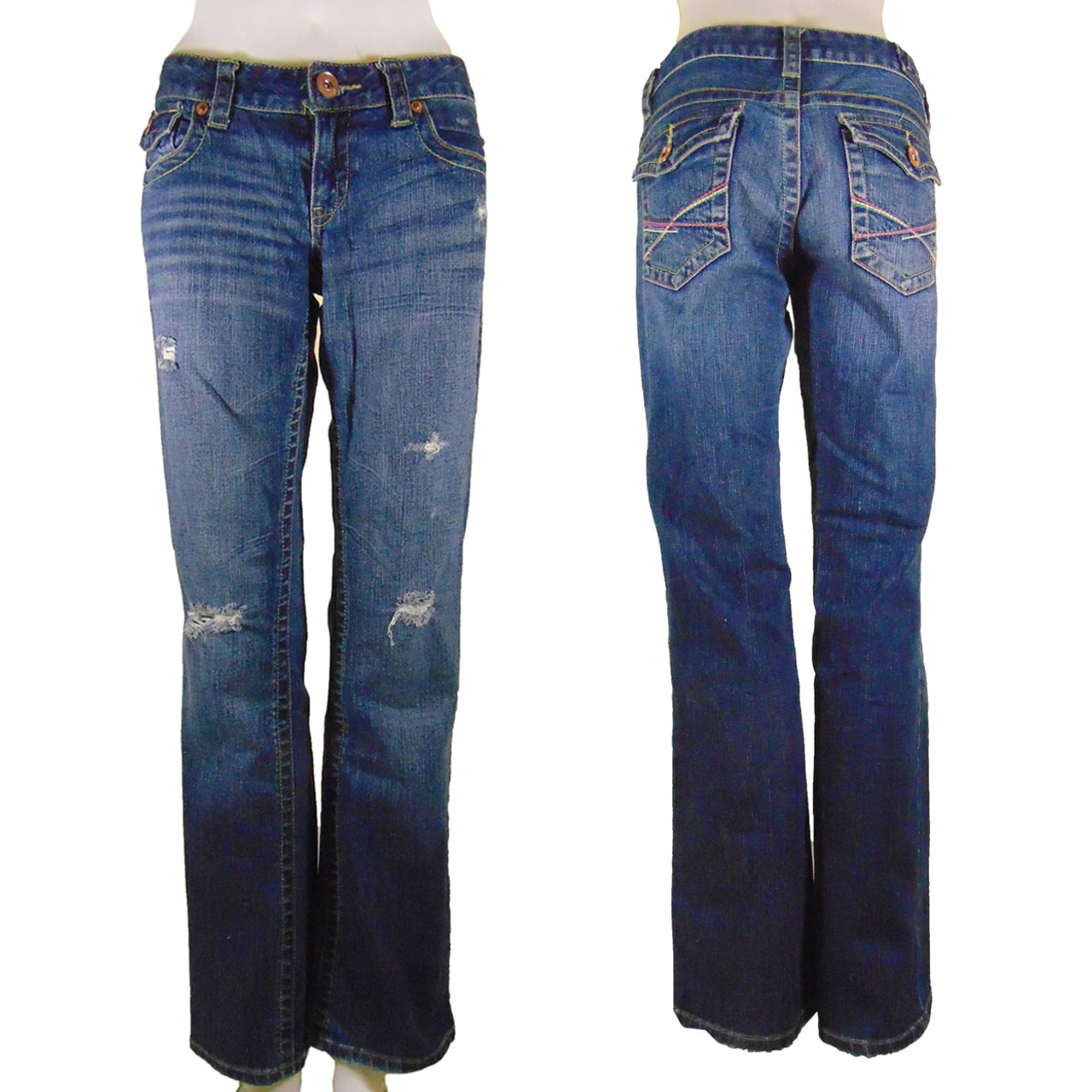 Chelsea | Distressed Skinny Bootcut Jeans | Size 5/6