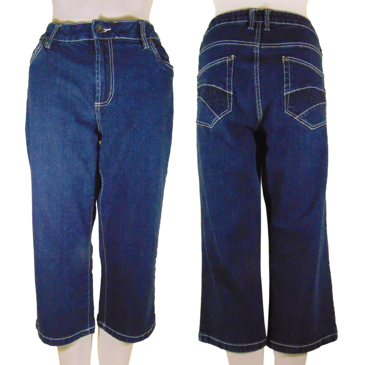 Roadrunner | Dark Denim Capris | Size 12 | NEW