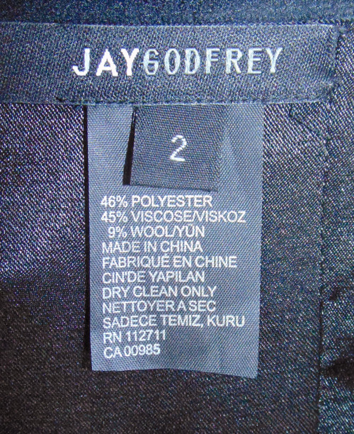 Jay Godfrey Size Chart