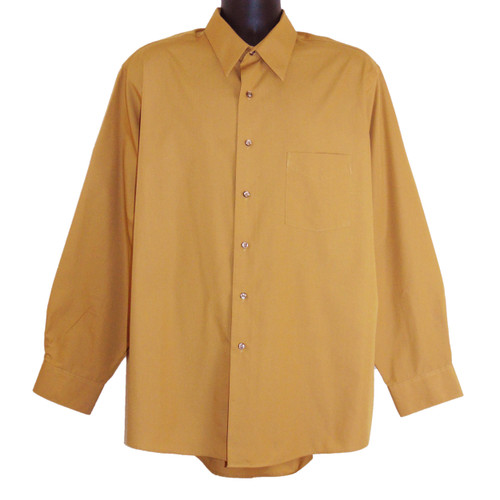 Van Heusen Wrinkle Free Golden Tan Long Sleeve Dress Shirt