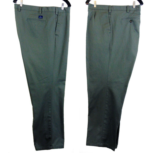 DOCKERS Classic Fit Pleated Dark Gray Pants Size 48 x 30