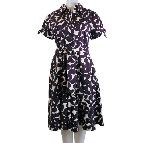 Jessica Vintage Belted All Over Print Dress Jessica Vintage Belted All Over Print Dress