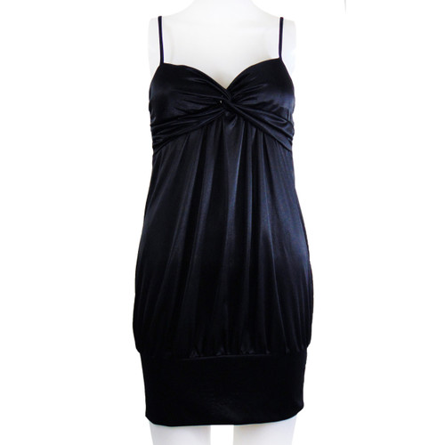 Forever 21 Shiny Black Mini Dress - Tank Top