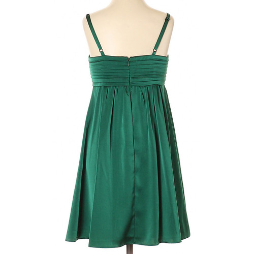 BCBGMAXAZRIA Green Party Dress with Beading | Onestop-thriftshop