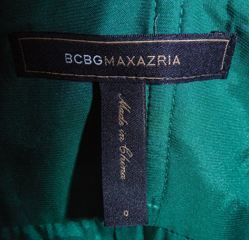 bcbgmaxazria emerald green dress