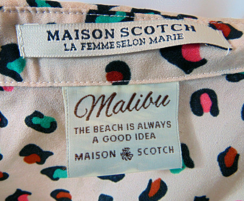 Maison Scotch Size Chart