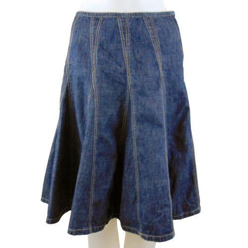 Smart Set Fit and Flare Denim Skirt Smart Set Fit and Flare Denim Skirt