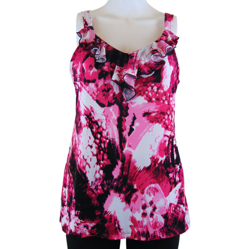 Cleo Sleeveless Ruffled Blouse Size S Cleo Sleeveless Ruffled Blouse Size S