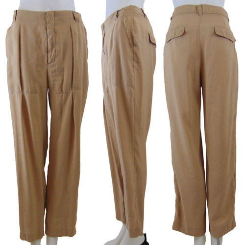 Zara Basics Beige Modal Walking Pants Zara Basics Beige Modal Walking Pants