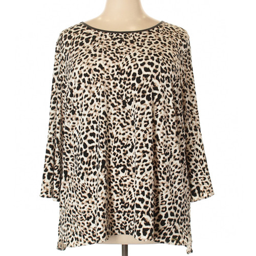 Calvin Klein Animal Print LEO Plus Size Blouse Calvin Klein Animal Print LEO Plus Size Blouse
