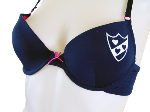 Secret Navy Blue Shield Push Up Bra - Size 34B