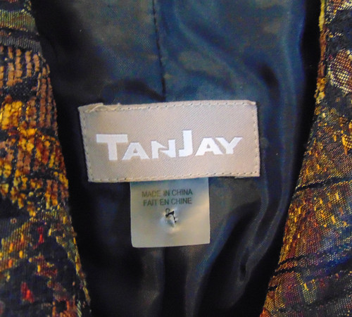 TanJay | Vintage | Gold Glitter Textured Jacket | Ones Stop-Thrift