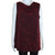 Clientele Red and Black Sparkling Sleeveless Top