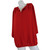 Ricki's Red Chiffon Blouse with Back Pleats 