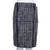 Renuar Black and Vanilla Wool Blend Pencil Skirt