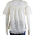 Adiva Short Sleeve Scalloped Hem White Lace Blouse
