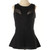 GUESS Sleeveless Black Glitter Top with Mesh Accents