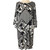 Chico's EMMA Bi Color Geo Floral Print Dress  Chico's EMMA Bi Color Geo Floral Print Dress