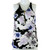 Dynamite Sleeveless Floral Top with Front Zipper