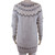 Abercrombie and Fitch Long Grey Pullover with Crystal Embellishments 