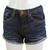 MUDD Pinched Cutoff Dark Denim Short Shorts MUDD Pinched Cutoff Dark Denim Short Shorts