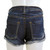 MUDD Pinched Cutoff Dark Denim Short Shorts MUDD Pinched Cutoff Dark Denim Short Shorts