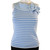 Nevada Blue Striped Knit Tank Top 