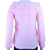 Pink Fleece and Lace Pullover - Size XS