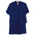 Image Blue Women's Suit - Dress with Jacket. Navy Blue Plus Size 24