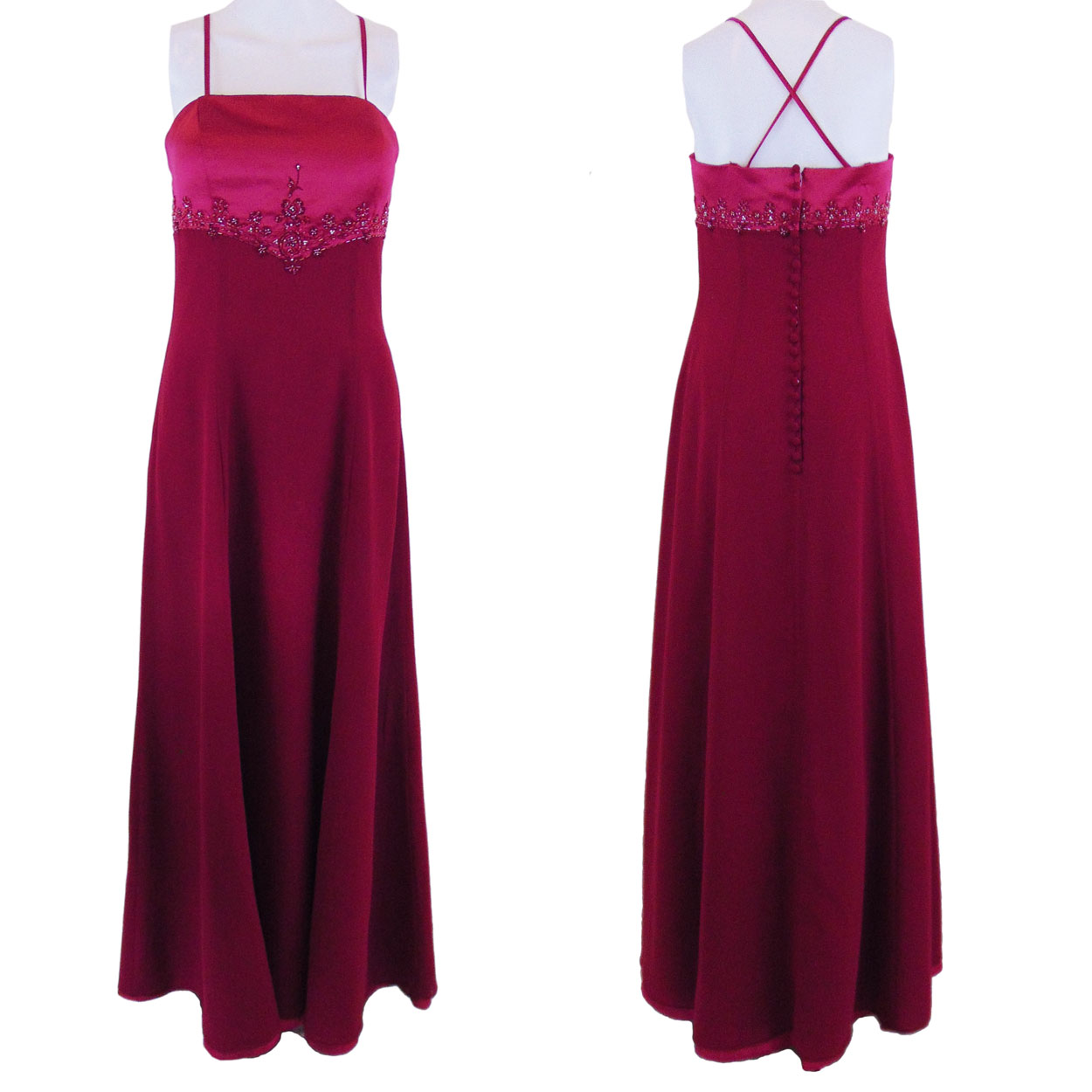 Bella Formals by Venus Wine - Burgundy Formal Gown| Onestop-Thriftshop  Discount Bouitique