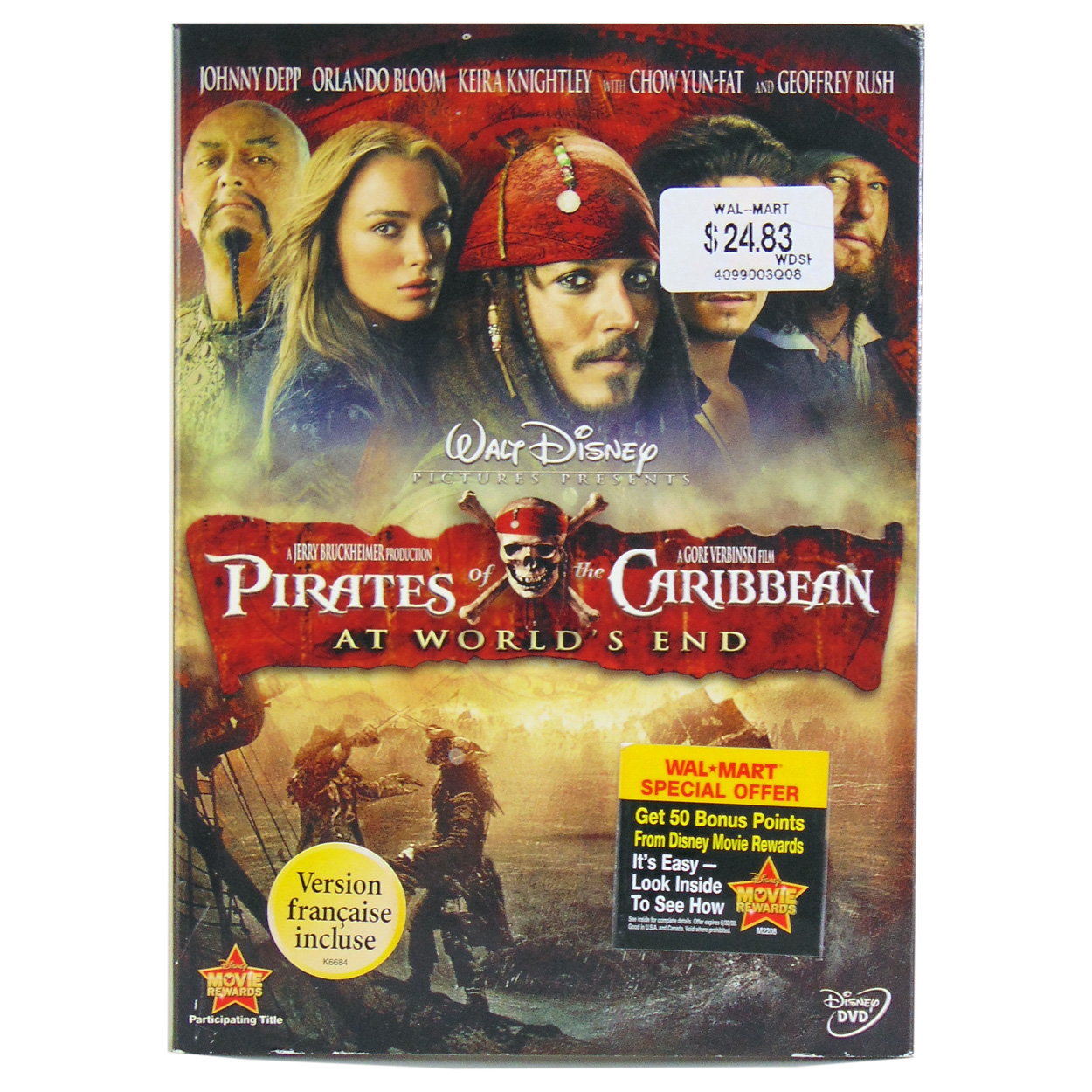Pirates of the Caribbean At World's End DVD