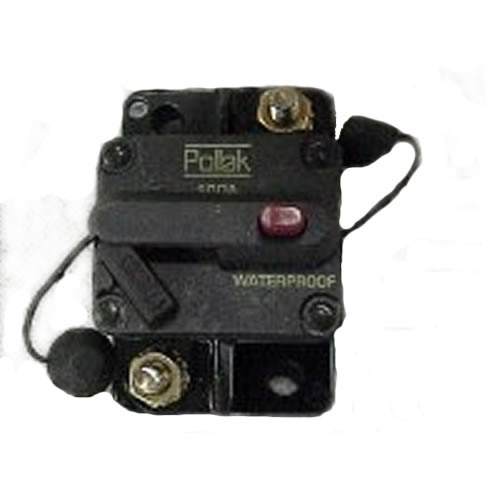 Pollak 80 Amp Type III Circuit Breaker Manual Reset Surface Mount 54-873PL