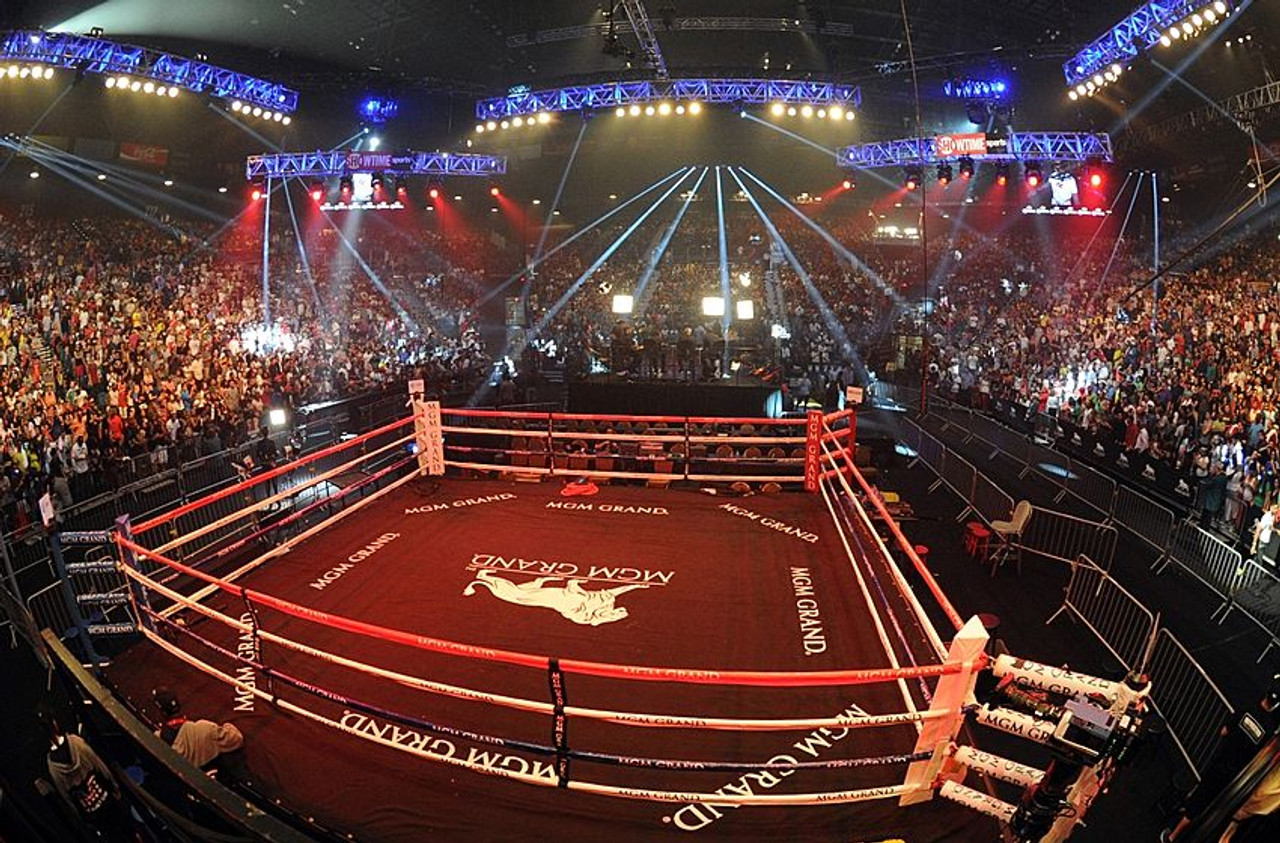 inside boxing ring