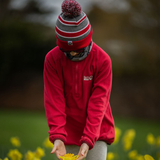 Spotty Otter Cosy Cub Micro Zip Fleece Red