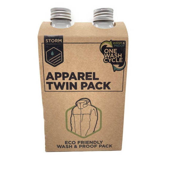 Storm Apparel Eco Wash & Proof Twin Pack 225ml