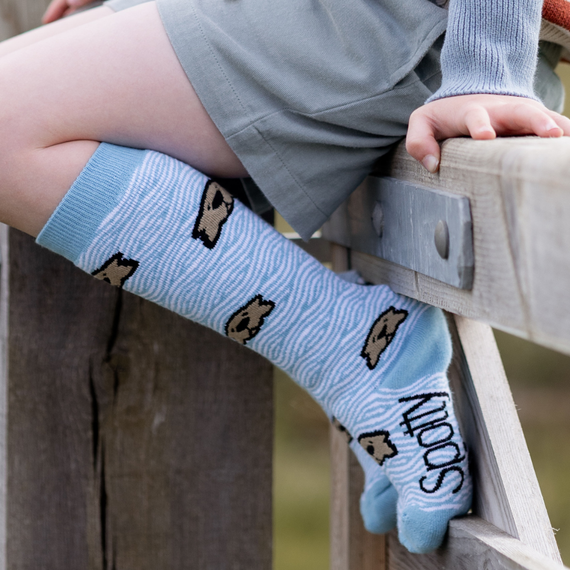 Spotty Otter Welly Socks