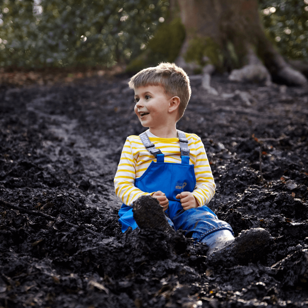 Spotty Otter Waterproof Dungarees, Kids Salopettes