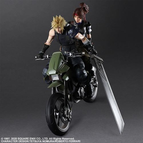 Final Fantasy VII Remake Jesse, Cloud, and Motorcycle Play Arts Kai Set
