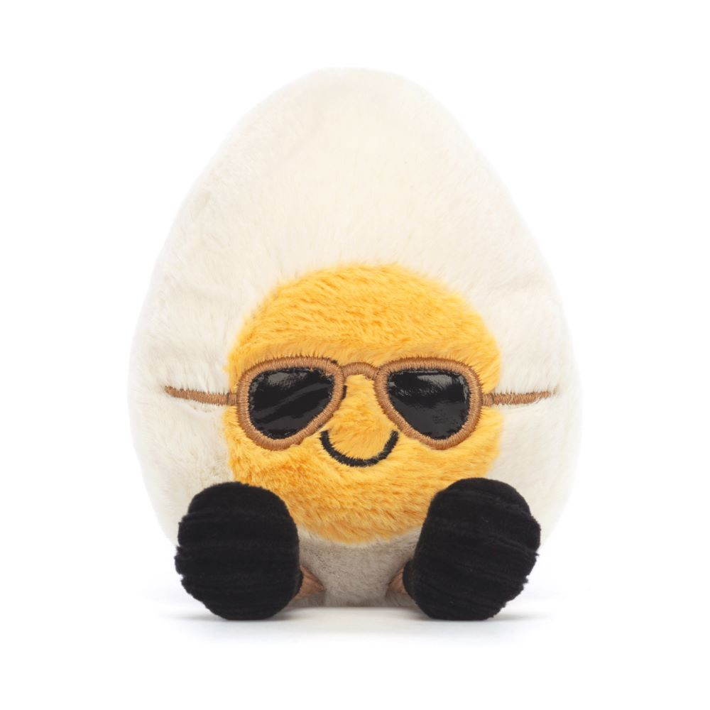 Jellycat Amuseables Boiled Egg Chic Stuffed Toy, Small 5.5 inches - Food Plush - Fun Gift Idea main image 1